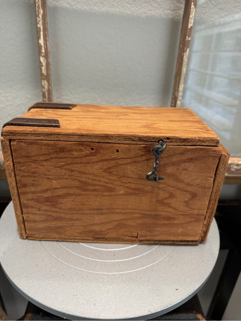 Rustic handmade Wood Storage Box - Natural Brown